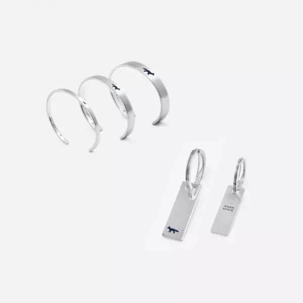 メゾン キツネ初のジュエリーが登場、重さの異なるバングルなど - 仏ルグラムとコラボ