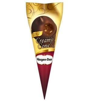 ハーゲンダッツ、コーンタイプのアイスクリーム「クリーミーコーン チョコレートマカデミア」
