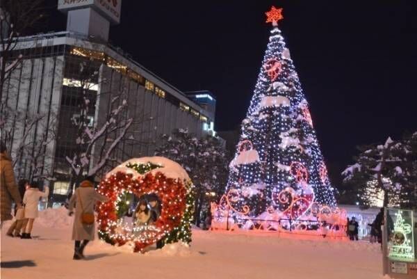 「さっぽろホワイトイルミネーション」札幌の街中を彩る冬の風物詩、クリスマス市も同時開催