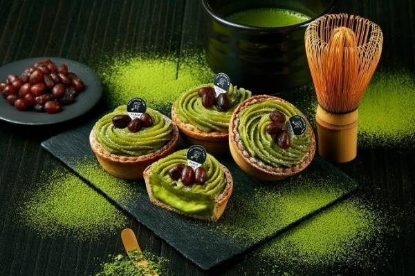 パブロの新作タルト「パブロミニ 石臼挽き西尾の抹茶」タルトとクリームのダブル抹茶