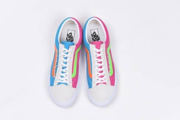 VANS×ビリーズエンターの"ネオンカラー"スニーカー、サーフラインを外すと柄が変わる2WAY