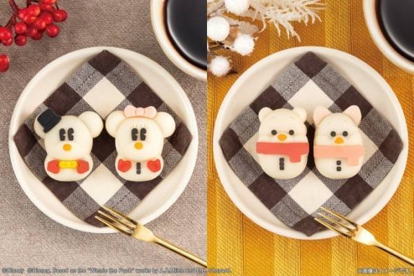 ディズニーのミッキー＆ミニー達が“雪だるま”姿の和菓子に！全国セブン-イレブンで販売