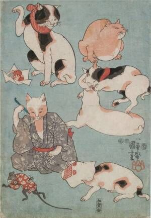 「いつだって猫展」仙台市博物館で、江戸時代の猫ブームを歌川国芳らの浮世絵と共に紹介