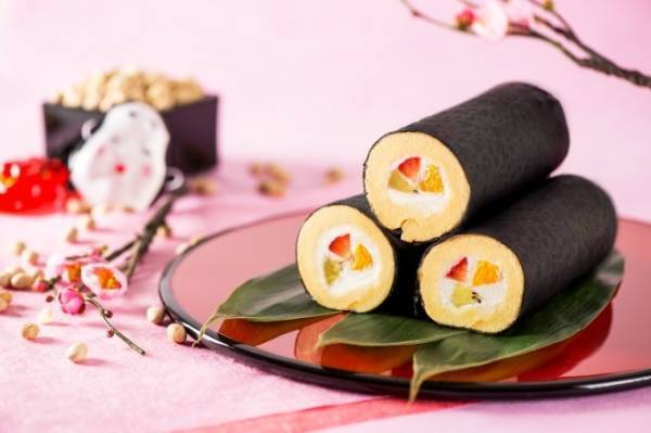 パティスリー モンシェール“海苔巻そっくり”な恵方巻きロールケーキ「幸せ丸かぶりロール」