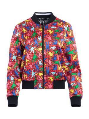 アリス アンド オリビア×キース・へリング、“ダンシングフィギュア”柄のジャケット＆ドレスなど