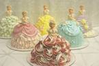“プリンセス”モチーフの3Dケーキが西武池袋本店・デコ フルールで、ドレスのフリルをクリームで表現