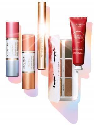 クラランスの春コスメ - 毛穴レスなマット肌を叶える化粧下地やマルチに使えるアイパレット