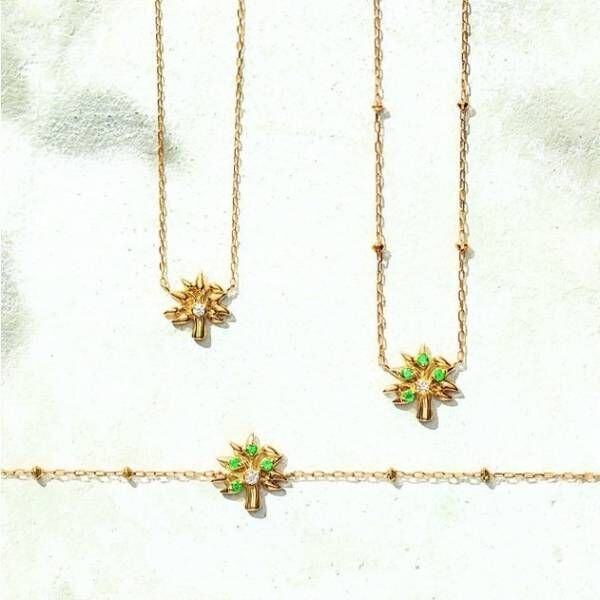 スタージュエリー19年春“幸運を運ぶ”植物「ガジュマル」モチーフのネックレスやブレスレット