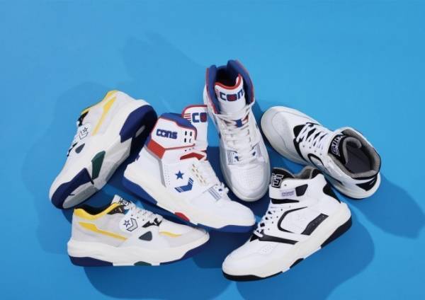 コンバース新作スニーカー、80～90年代バスケットボールシューズ着想のボリュームソール