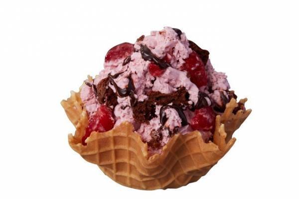 コールドストーン限定アイス、超濃厚ホワイト キューティー ベリー＆ビューティー ベリー キッス