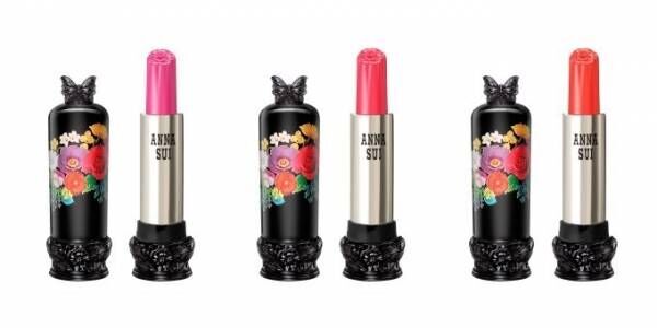 アナ スイ コスメティックス“バラの形のルージュ”「リップスティック F」にローズを思わせる新6色