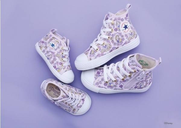 ディズニープリンセス「ラプンツェル」のコンバース キッズ＆ベビー用オールスター