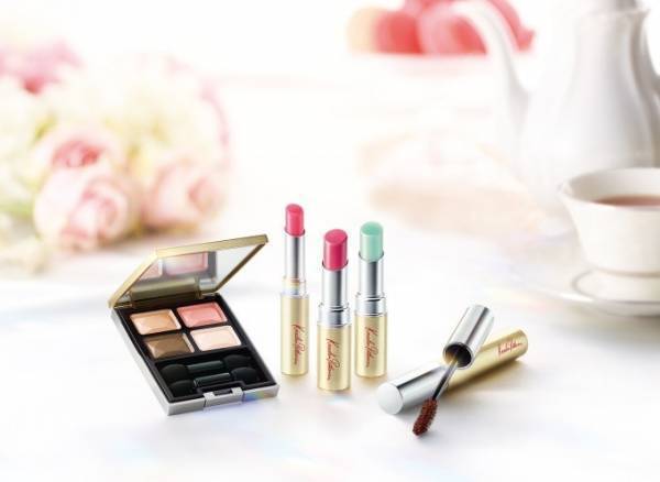 ケサランパサラン「アフタヌーンティー」イメージの春コスメ、ミント＆ベリーマカロン色のリップ