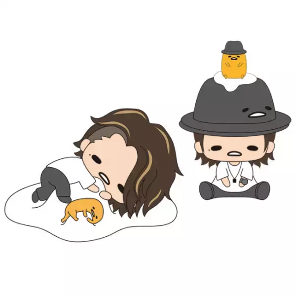 ぐでたまと赤西仁がコラボ「Jin×ぐでたま」むにゅぐるみやトートバッグ、西武池袋本店で先行発売