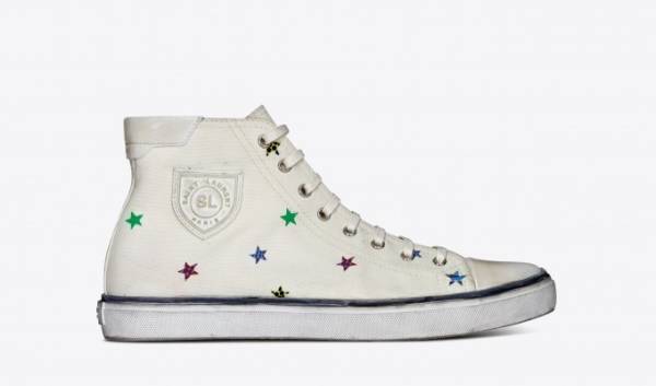 サンローランのスニーカー「ベッドフォード」新作、ユーズド感溢れるペイズリーやゴールドレザー