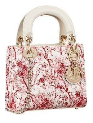 ディオール“トワル ドゥ ジュイ”赤いアジサイの花を配した「レディ ディオール」バッグなど