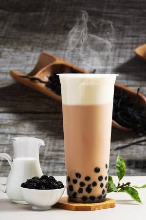 紅茶専門ティースタンド・コンマティー「宇治抹茶タピオカラテ」にマイルドホット登場