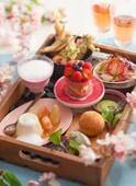 キハチ 青山本店「桜テラス」お花見弁当スタイルで楽しむ“桜”メニュー、飲み放題ロゼワインも