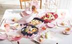 アフタヌーンティー・リビング、桜×伝統工芸の春色テーブルウエア - 淡いピンクの器やグラスなど