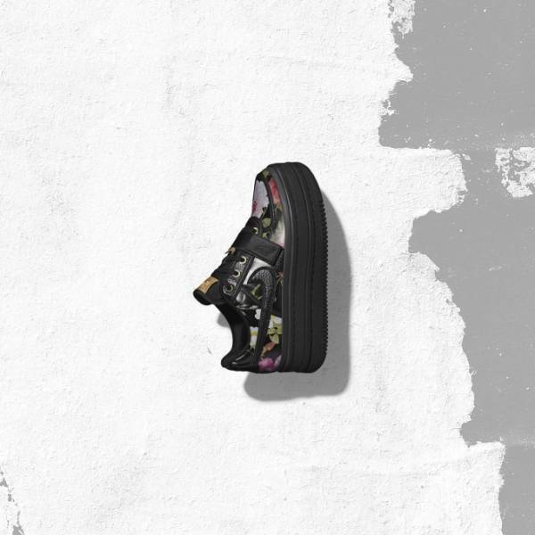 ナイキ“花柄ブラックレザー”のスニーカー「フローラルパック」エア フォース 1など2型