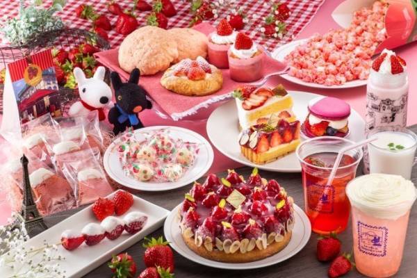 富士急ハイランド「リサとガスパール タウン」のストロベリーフェスタ、苺ブッフェや新アトラクション