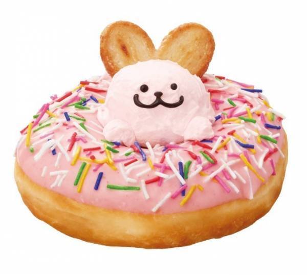 クリスピー・クリーム、“うさぎが顔を出す”プレミアムドーナツがジェイアール名古屋タカシマヤ店で登場
