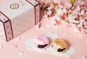 Q-pot CAFE.春のテイクアウトスイーツ、自分でアレンジできる桜型サクサク「さくらもなか」