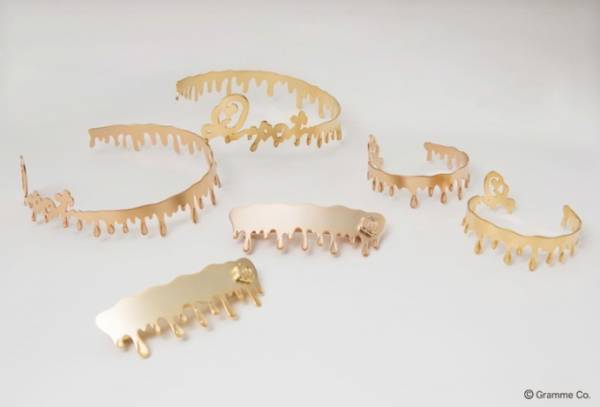 Q-pot.の新色“メルティー”アクセサリー - とろけるゴールドのチョーカーやバングル、バレッタ