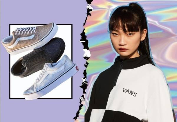 VANS“キラキラ”グリッターカラーの「オールドスクール」ウィメンズ新スニーカー