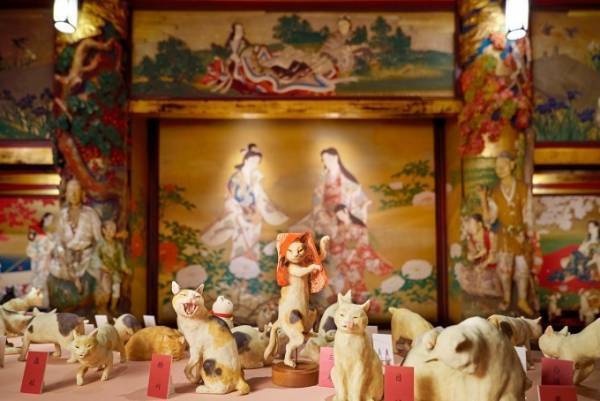 ホテル雅叙園東京「猫都のアイドル展 at 百段階段」3,000点以上の“猫アート”が集結