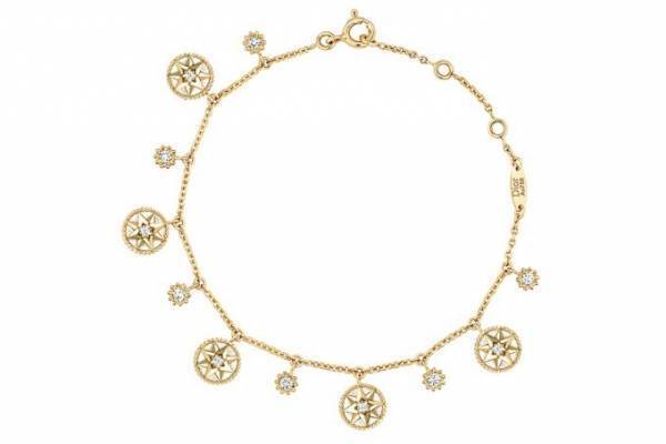 ディオールのファイン ジュエリー「ローズ デ ヴァン」ダイヤモンドチャームを配したブレスレットなど