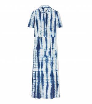 トリー バーチ×藍染工房「ブアイソウ」銀座限定コレクション、タイダイのロングシャツドレス＆チュニック