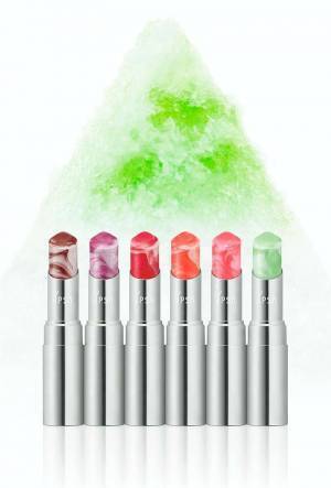 イプサの「かき氷リップ」ひんやり冷たいテクスチャー＆シロップイメージのマーブルカラー