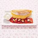 メゾン ド フルール“いちご”テーマのコラボカフェ、たっぷりいちごのふわふわデザートオムレツ