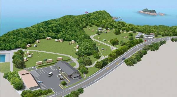 スノーピーク初の海に面したキャンプ場、高知・土佐清水に誕生 - 隈研吾設計の宿泊施設も