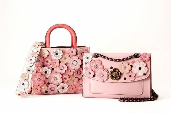 コーチ“桜”を表現した日本限定バッグ「チェリーブロッサム」100個以上の花モチーフ付バスケットなど