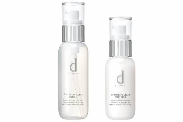 d プログラム“敏感肌向け”美白スキンケア誕生、明るい透明美肌を叶える化粧水＆乳液