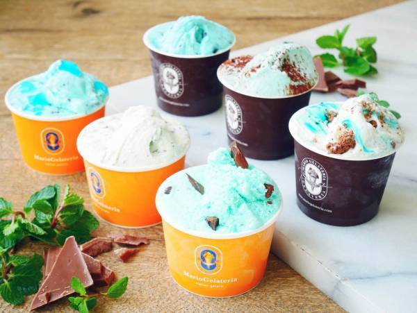 マリオジェラテリア「チョコミント祭」“鬼ミントゼリーや塊チョコ入り”チョコミントジェラート