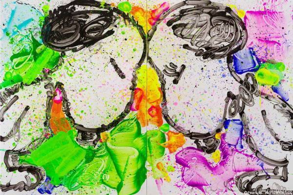 スヌーピーを世界で唯一自由に描ける画家「トム・エバハート」展示販売会が東京・福岡で開催