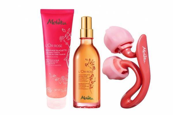 メルヴィータの限定ボディケアキット、パワフルマッサージャーと“ピンクのオイル”でメリハリボディに