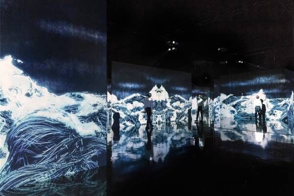 金沢21世紀美術館でチームラボの個展 作品と来場者が一体化する 波 や 花 のインスタレーション 19年4月1日 ウーマンエキサイト 1 2
