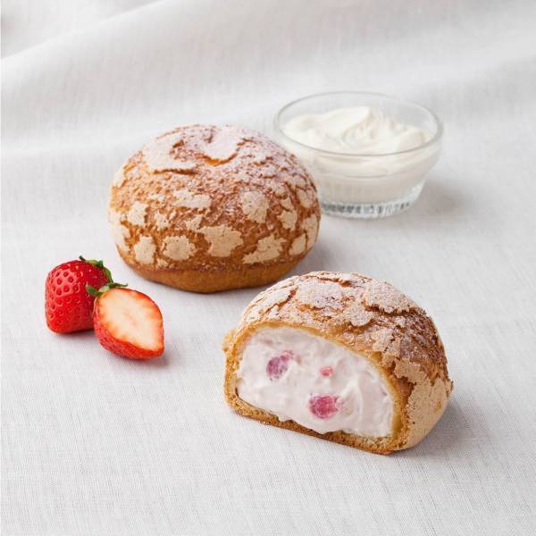 シュクリムシュクリの限定シュークリーム「ストロベリーチーズケーキ」仏産クリームチーズ×甘酸っぱい苺
