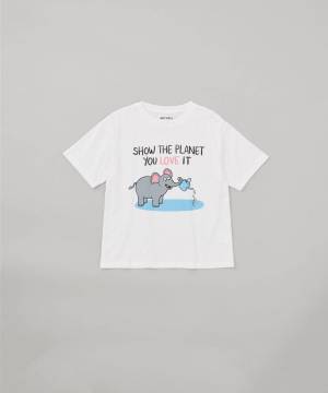 ミュベールのアニマルTシャツ - イルカやゾウをモチーフに、ティファニー・クーパーとコラボ