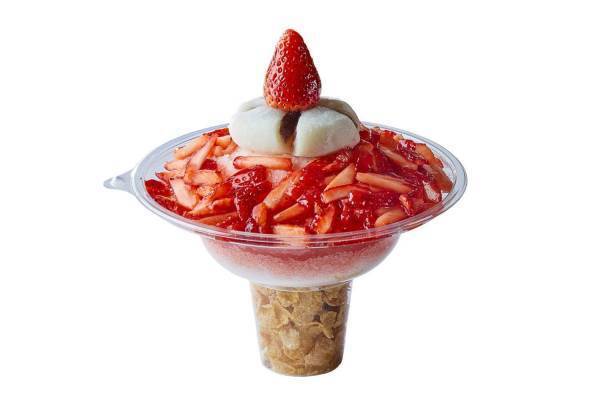 ソルビン“大福”入り人気ミルクかき氷「生いちごソルビンゴ」テイクアウトカップで新登場