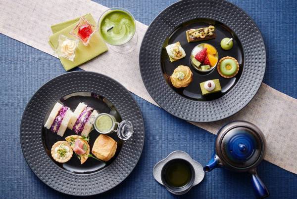 ホテル日航大阪「抹茶のアフタヌーンティーセット」タルトやゼリーなど13種のスイーツ＆セイボリー