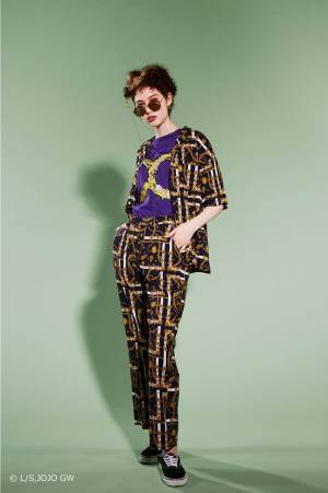 X-girl×ジョジョの奇妙な冒険 黄金の風、無駄無駄ピアスや“アバ茶”Tシャツなどコラボアイテム