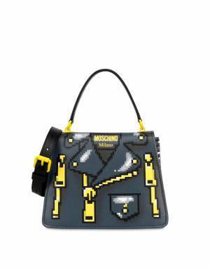 モスキーノ×ゲーム「ザ・シムズ」ライダースやベアを"ピクセル画"で表現したTシャツ＆バッグ