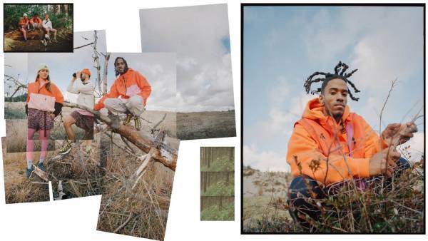 ナイキACG新作メンズウィメンズウェア、鮮やかなオレンジのフーディやメッシュ素材を合わせたベスト