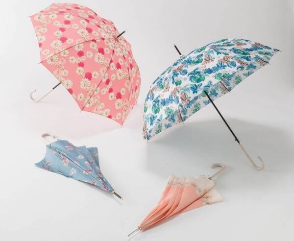 ポール ＆ ジョー アクセソワの新作傘&amp;パラソル - “おすまし猫”や花柄プリント、晴雨兼用も