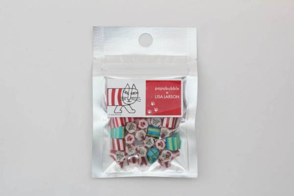 パパブブレ×リサ・ラーソン - 猫の「マイキー」を描いた限定キャンディ、サプリ配合ロリポップも